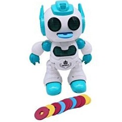Resim Uzaktan Kumandalı Sesli Disk Atan Robot Yeşil 