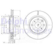 Resim On Fren Disk Aynasi P107 C1 1,0 1,4Hdi Toyota Aygo (06 05 ) Hava Sogutmali DELPHI