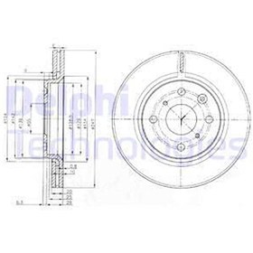Resim On Fren Disk Aynasi P107 C1 1,0 1,4Hdi Toyota Aygo (06 05 ) Hava Sogutmali 