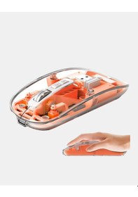 Resim Bluetooth 5.0 & 2.4ghz Kablosuz Fare 3 Cihaz Bağlantılı, Hızlı Geçiş, Usb Alıcılı 