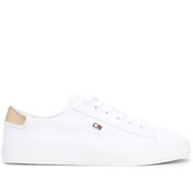 Resim VULC CANVAS LACE UP SNEAK Beyaz Kadın Sneaker Tommy Hilfiger