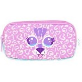 Resim Kaukko Kids 3 Bölmeli Cute Face Tiger Kalem Çantası 