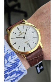 Resim Raymond RYM-3411 RAYMOND KLASİK ERKEK KOL SAATİ - 2 YIL GARANTİ - PASLANMAZ ÇELİK KASA VE DERİ KORDON 