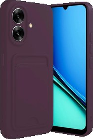 Resim Butik Realme Note 60 Kelvin Kartvizitli Silikon - Derin Mor-(5796) 