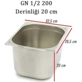 Resim Üret Gastronom Küvet 1/2 200 (20 cm Derinlik) 