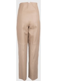 Resim Valmenti Kadın Bej Hakiki Deri Pantolon 846 V1024 Byn Dr Pantalon Y23 Ten Rengi 