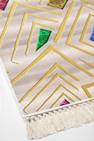 Resim Alanur Home Yıkanabilir Kaymaz Taban 3lü Yatak Odası Takımı P1337 Modern Renkli 