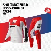 Resim Shot Kırmızı Beyaz Jersey Pantolon Takımı 