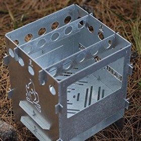 Resim Kamp Ayısı PyroEco Ateş Kutusu: Pratik ve Katlanabilir Çantalı Metal Kamp Ocağı 