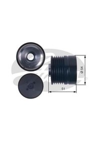 Resim GATES OAP7118 ALTERNATÖR KASNAĞI PUNTO EVO GRANDE PUNTO 1.3D MJET 