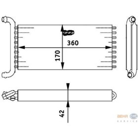 Resim BEHR Ah 113 000p A0038357501 Mercedes Tüm Araçlar Kalorifer Radyatörü 639 Vıano 