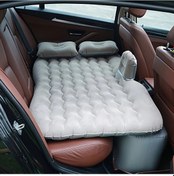 Resim Dream011 Gri Seyahat Yatağı Puantiyeli Şişme Araç Yatağı Taşınabilir Kamp Yatak 