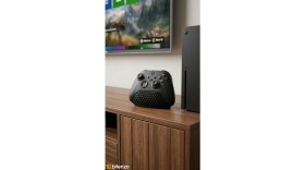 Resim Bitenzo 3D Xbox Gamepad Standı - Petek Dokulu Siyah Kontrolcü Standı Masabaşı ve Konsol Yanı Düzenleyici - Siyah 