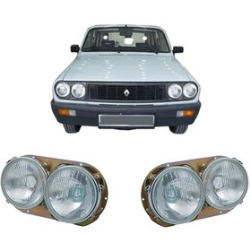 Resim Renault 12 Toros Ön Far Sağ Sol Takım Halinde Çift Yuvarlak Model 