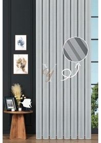 Resim 4612 Tül Perde V-01 Ekru Ekru 