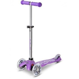 Resim Micro Scooter Mini Deluxe Fairy Glitter LED Mor Çocuk Scooter 
