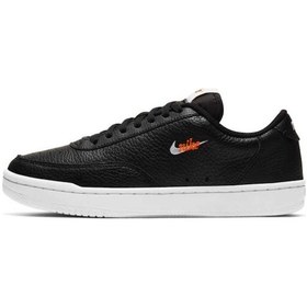 Resim Cw1067-002 Nike Court Vintage Prm Kadın Günlük Deri Spor Ayakkabı Siyah 