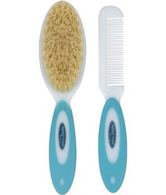 Resim Sevi Bebe Naturel Fırça Tarak Seti Mavi 