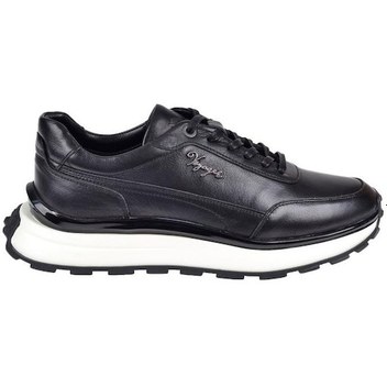 Voyager 6628 Mr Erkek Siyah Nata Deri Günlük Spor Ayakkabı Siyah