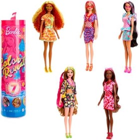 Resim Barbie Color Reveal Meyve Desenli Bebek HJX49 