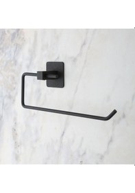 Resim Bucuks Kendiliğinden Yapışkanlı Siyah Paslanmaz Metal Rulo Havluluk Aparat Renkli 