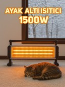 Resim Vesus Pazaraza hiva 1500W elektrikli ısıtıcı 2 kademe ısı ayarı Ayakaltı soba 