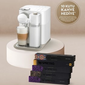 Resim Nespresso F531 Gran Lattissima Siyah Kapsül Kahve Makinesi ÜCRETSİZ KARGO ADINIZA FATURALI HEDİYE KAPSÜL