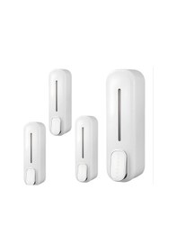 Resim İsgstore 350 Ml Kapasiteli Manuel Sıvı Sabunluk Basmalı Model Duvara Monte Şık Tasarım 4 Adet 