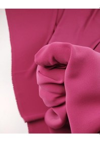 Resim Koyu Pembe Renkte Krep Kumaş En 145 Cm X Boy 240 Cm -9647 Renkli 