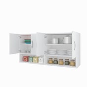 Resim Kenzlife hazır mutfak vesper byz 060*120*22 mutfak banyo dolabı kapaklı raflı 