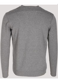 Resim Erkek Triko Grimelanj Bisiklet Yaka Baklava Desenli Slim Fit Pamuklu Kazak Ncs Jeans 3745-grimelanj Gri Melanj 