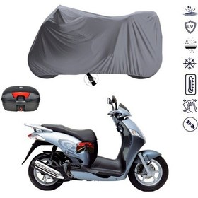 Resim ASYA ROYAL 150 Arka Çanta Uyumlu Motosiklet Branda Su Geçirmez Motor Branda 