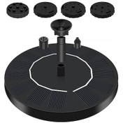 Resim Konesam Güneş Enerjili Küçük Sularüstü Fenerli Fonten, 16cm Çaplı Bahçe Havuzu Ve Courtyard Dekoratif Su Özelliği 