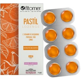 Resim C Vitamini Kuşburnu Portakal Yağı Ve Çinko İçeren 16 Lı Pastil 