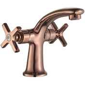 Resim NSK Lavabo Bataryası Trinity Çift Kollu Tek Gövde Bronz N3013124 