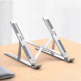 Resim Willowhaven Taşınabilir Katlanır Dizüstü Bilgisayar Standı - 10-13 İnç Beyaz 