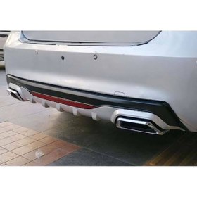 Resim Universal Difüzör Amg Plus G 2 Krom Egzos-gri/mat Siyah Abs 