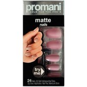 Resim Promani matte takma tırnak kiti şeker pembesi 
