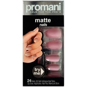 Resim Promani matte takma tırnak kiti şeker pembesi 