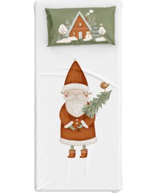Resim Snowy Pamuk Saten Çok Renkli Çocuk Çarşaf Seti 90x190cm 