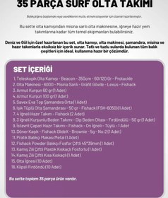 Resim Deniz Ve Göl Surf Olta Takımı Seti 350cm Kamış 60/120gr / 60'lık Makine (Mor) 