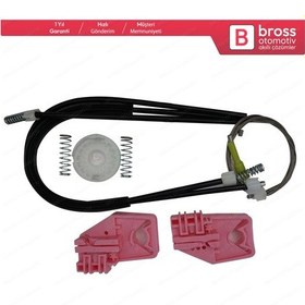 Resim Skoda Superb MK2 B6 3T4 3T5 2008-2015 İçin Ön Sol Cam Kriko Seti 