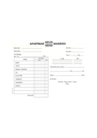 Resim Apartman Makbuzu Otokopili 2-50 Gürmat Apartman Gelir Gider Makbu N11.590 