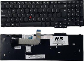 Resim Lenovo ThinkPad E560, E560c, E560p, L560, L560c, L570 Uyumlu Notebook Klavye Siyah TR 