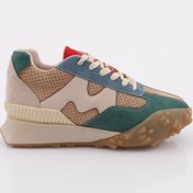 Resim Dgn Kadın Bağcıklı Spor Ayakkabı Yeşil Bej Multi 862663138 