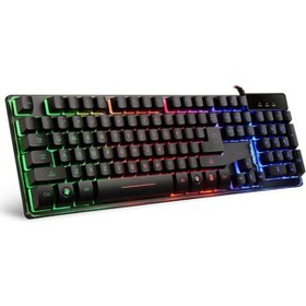 Resim Warrior K9 Rgb Led Işıklı Oyuncu Klavyesi Gaming Klavye Switch Rainbow 