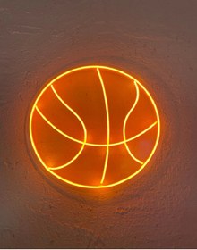 Resim Nar Neon Renkli Neon Işıklı Basketbol Topu 