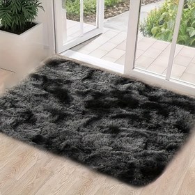 Resim Yumuşak ve sıcak bir tasarıma sahip bir peluş halı, oturma odası, kanepe, kahve masası, yatak odası ve yatak yanları için mükemmel. 