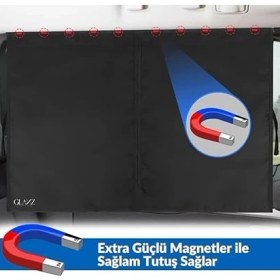 Resim Lidyahan Store 1 Adet Araç Yan Cam Perdesi Mıknatıslı Oto Güneşlik Araba Anne Bebek Emzirme Perdesi 