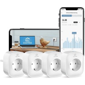 Resim EIGHTREE Wi-Fi Akıllı Priz, 16A, Alexa ve Google Home Uyumlu 